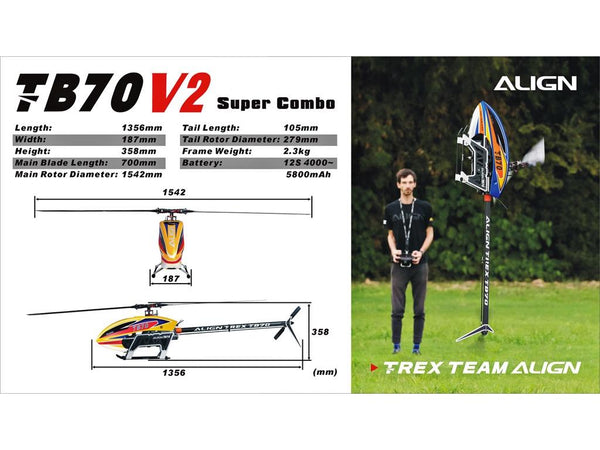Align TB70 V2 Super Combo : RH70E59XT - Midland Helicopters