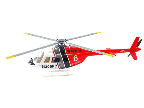 Flywing Bell 206 RTF 4 Blade Head - Red : FW-B206-V4-RTF - Midland