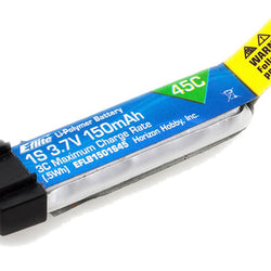 E-Flite 150mAh 1S 3.7V 45C LiPo Battery