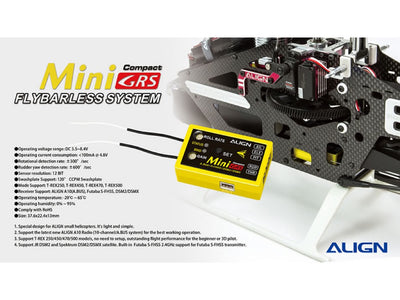 Align MiniGRS Flybarless System : HEGGRS01 - Midland Helicopters