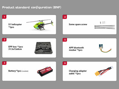 Goosky S1 Combo - BNF Version (Green) : BAF030003