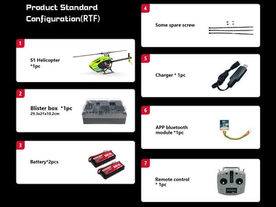 Goosky S1 RTF Version (Green) - Mode 2 : BAF030009