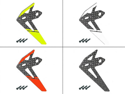 Carbon Fibre Vertical Fin set - OMPHOBBY M2 V3 PRO : MH-M2V3064