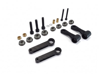 Radius Arm Set Black Matt - Goblin Black Nitro/Black Thunder : H0132BM-S