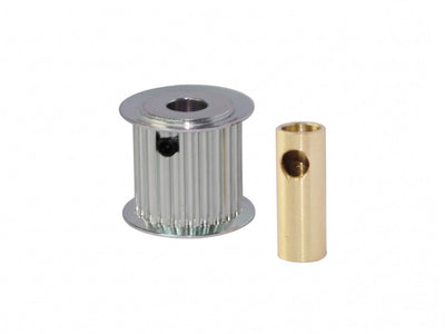 Aluminum Motor Pulley 22T (6/8mm motor shaft) - Goblin 770 : H0175-22-S - Midland Helicopters