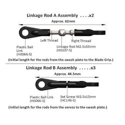 Steel Main Linkage HPS - Goblin 500 : H0237-S - Midland Helicopters