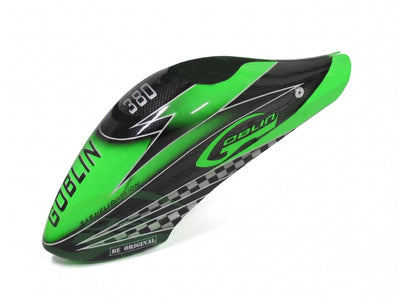 Canomod Airbrush Canopy SAB Carbon/Green - Goblin 380 : H0587-S