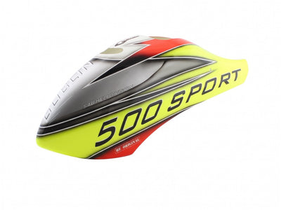 Canomod Airbrush Canopy Yellow/Silver - Goblin 500 Sport : H0624-S - Midland Helicopters