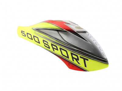 Canomod Airbrush Canopy Yellow/Silver - Goblin 500 Sport : H0624-S - Midland Helicopters