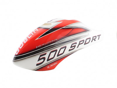 Canomod Airbrush Canopy White/Red - Goblin 500 : H0625-S