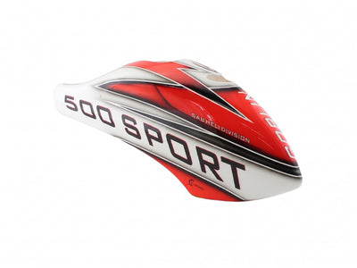 Canomod Airbrush Canopy White/Red - Goblin 500 : H0625-S