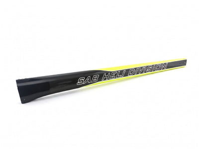 Carbon Boom Yellow/Carbon 700 Size - SAB Black Nitro/Thunder : H0703-S - Midland Helicopters