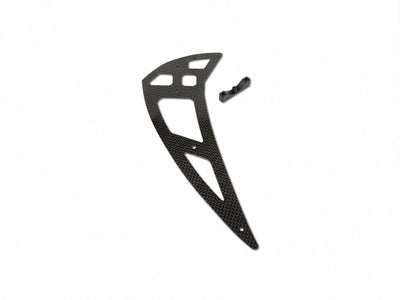 Align T-Rex 550X Carbon Fiber Vertical Stabilizer : H55T006XXT - Midland Helicopters