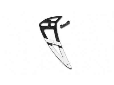 Align Trex 700E PRO Carbon Fibre Vertical Stabilizer - White : H70T007XXT