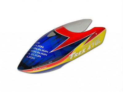 Align T-Rex 470L Painted Canopy (Red/Blue) : HC4703T