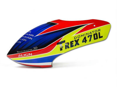 Align T-Rex 470L Painted Canopy (Red/Blue) : HC4703T