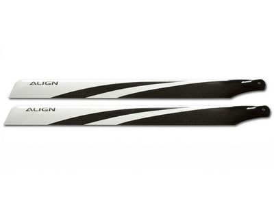 Align 325 Carbon Fiber Blades / Black (Slight Seconds) : HD320EQCB