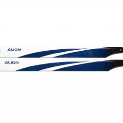 Align 380 Carbon Fiber Blades - Blue : HD380B