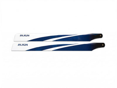 Align 380 Carbon Fiber Blades - Blue : HD380B