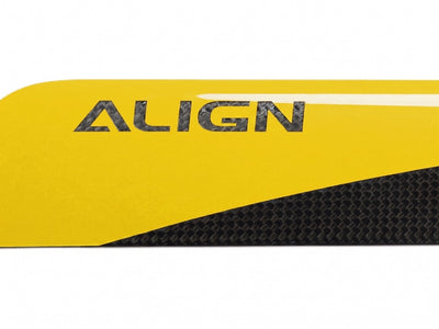Align 650 Carbon Fiber Blades-Yellow : HD650AT