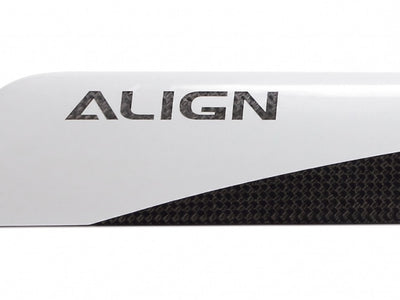 Align 650 Carbon Fibre Blades (White/Black) : HD650BT