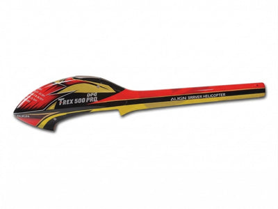 Align T-Rex 500E Speed Fuselage : Red/Yellow (Second Quality) : HF5020QCB