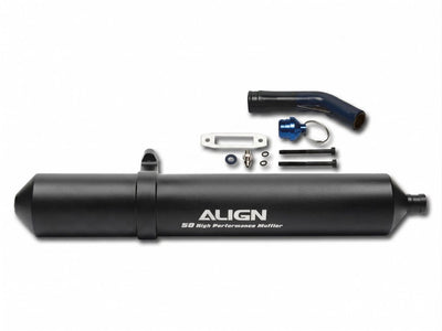 Align High Performance 50 Muffler - BLACK : HFM05001
