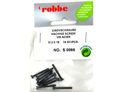 Robbe Machine Screw M2 x 18mm (10) : S-0098