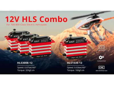 KST HLS Servo Combo 12V for Helicopter : KST-2300