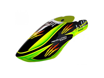 Airbrush Fiberglass Green Scratch Canopy - Blade Revolution 235 CP : MH-235C080GS