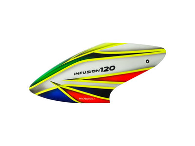 Airbrush Fibreglass White Toxic Canopy - Blade Infusion 120 : MH-I120080WT