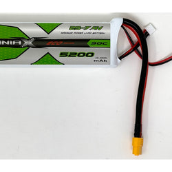 ManiaX 7.4V 5200mah 30C Lipo Rx Battery Pack : MX5200-2S-30-RX
