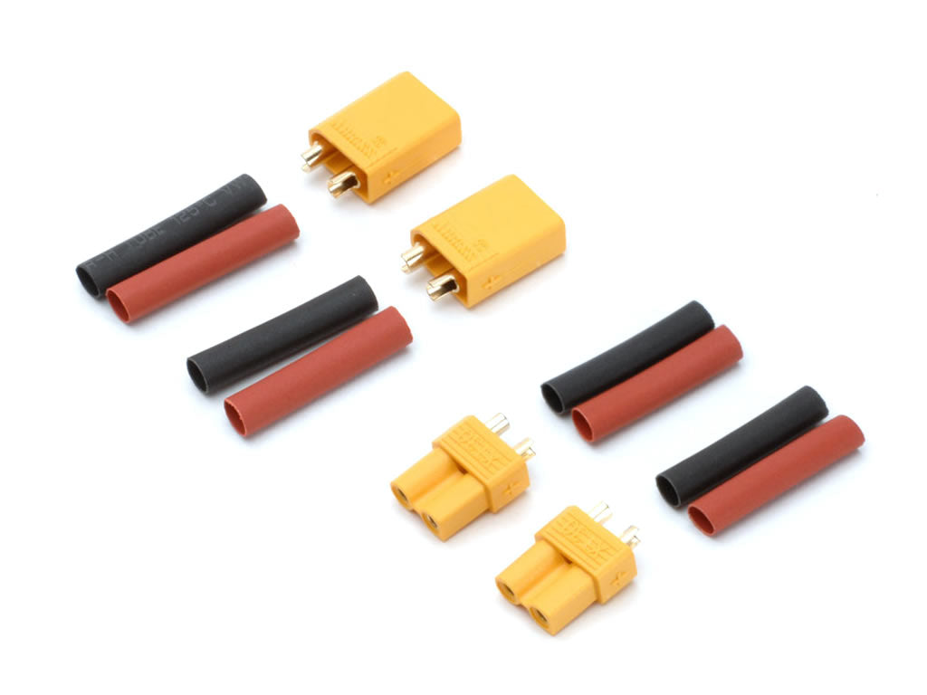 XT30 Connector Set w/HS 2 pairs : FS-XT30/02 - Midland Helicopters