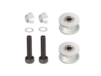 OMP M4 Idler Pulley Set ? Silver : OSHM4020S