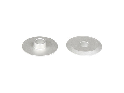 OMP M4 Tail Pulley Flange Set ? Silver : OSHM4036S