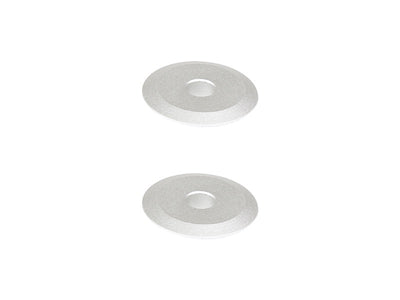 OMP M4 Tail Pulley Flange Set ? Silver : OSHM4036S