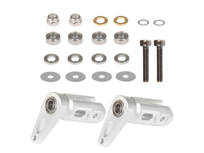 OMP M4 Tail Blade Grip Set ? Silver : OSHM4041S