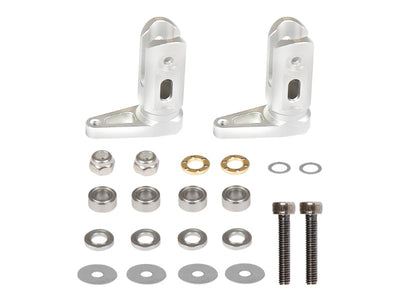 OMP M4 Tail Blade Grip Set ? Silver : OSHM4041S