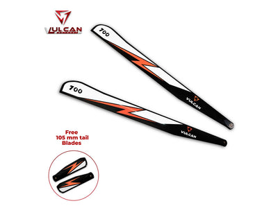 Vulcan Rotors Precision Main Rotor Blades 700mm EVO : VMB-700EVO