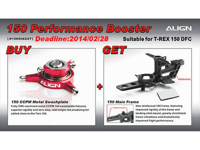 Align T-Rex 150 Performance Booster : H15H008XXT - Midland Helicopters