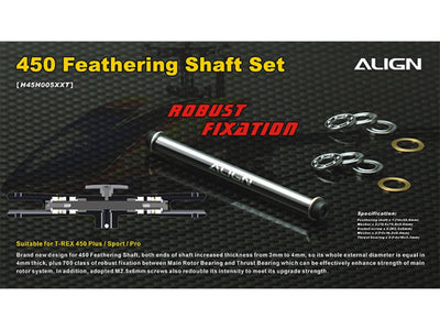 NEW Align T-Rex 450 Feathering Shaft Set : H45H005XXT