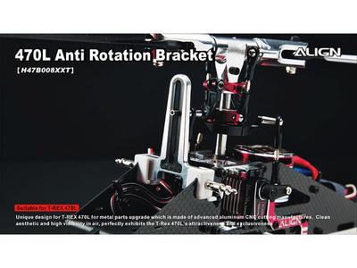 Align T-Rex 470L Metal Anti Rotation Bracket : H47B008XXT - Midland Helicopters