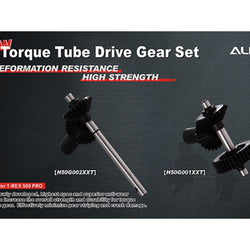 Align Torque Tube Rear Drive Gear Set (Black) - T-Rex 500E : H50G002XXT
