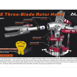 Align T-Rex 550E/600 Three-Blade Rotor Head : H55H004XXT