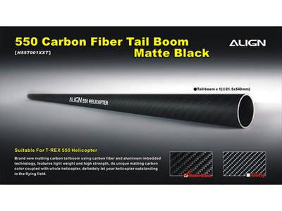 Align T-Rex 550 Carbon Fibre Tail Boom - Matte Black : H55T001XXT