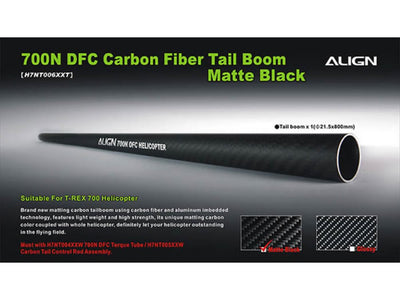 Align T-Rex 700N DFC Carbon Fibre Tail Boom - Matte Black : H7NT006XXT