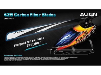 Align NEW 425 Carbon Fiber Blades (HD420FT)