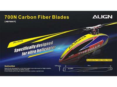 Align 700N Carbon Fibre Blades (HD700C)