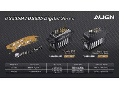 Align DS535M Digital Servo w/CNC Case