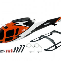 Airbrush Fiberglass AS350 Scale /W Landing Gear - BLADE 450X/330X/330S : MH-330X-SA32